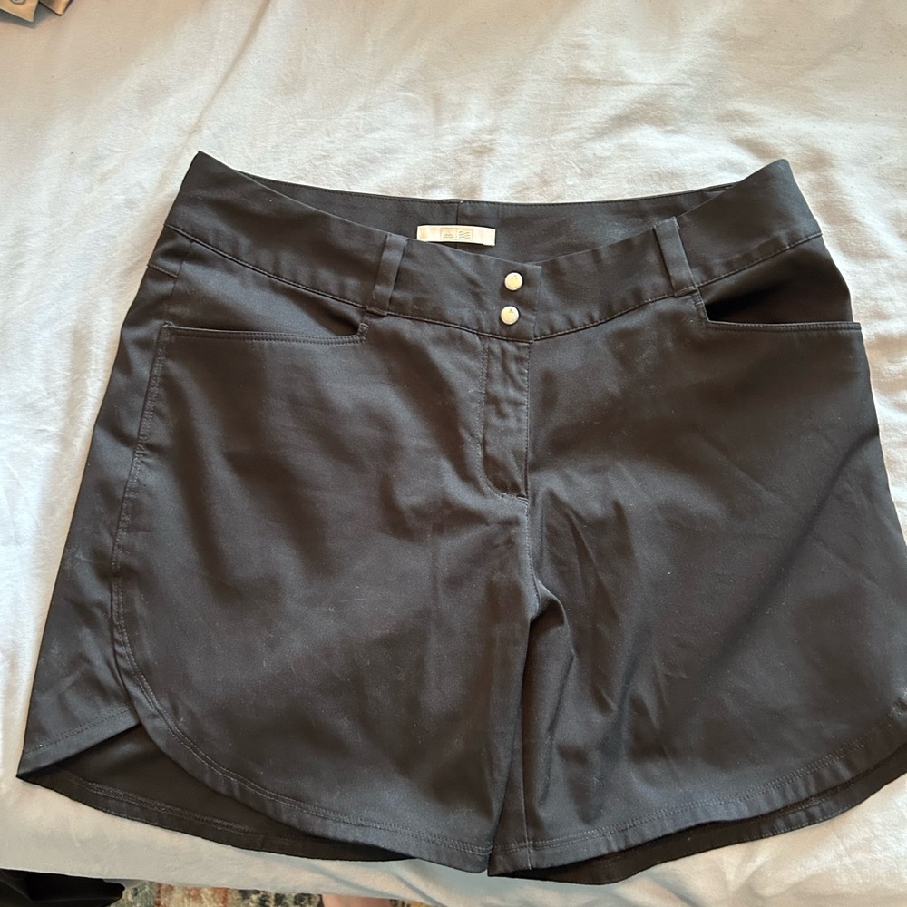 Women's Black Adidas Essentials Golf Shorts